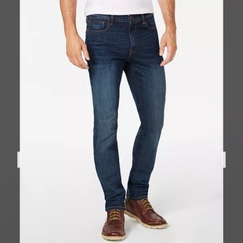 Tommy Hilfiger Denim Men's Straight-Fit Stretch Jeans Size 29*30